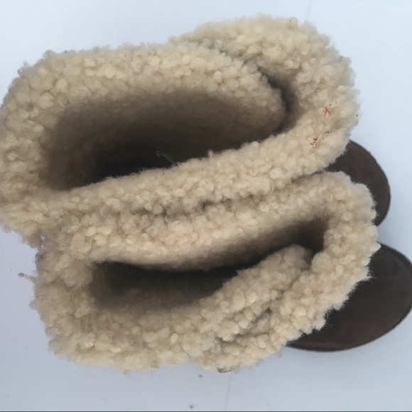 Ugg brown suede leather Women Size 7 boots - Picture 6 of 8